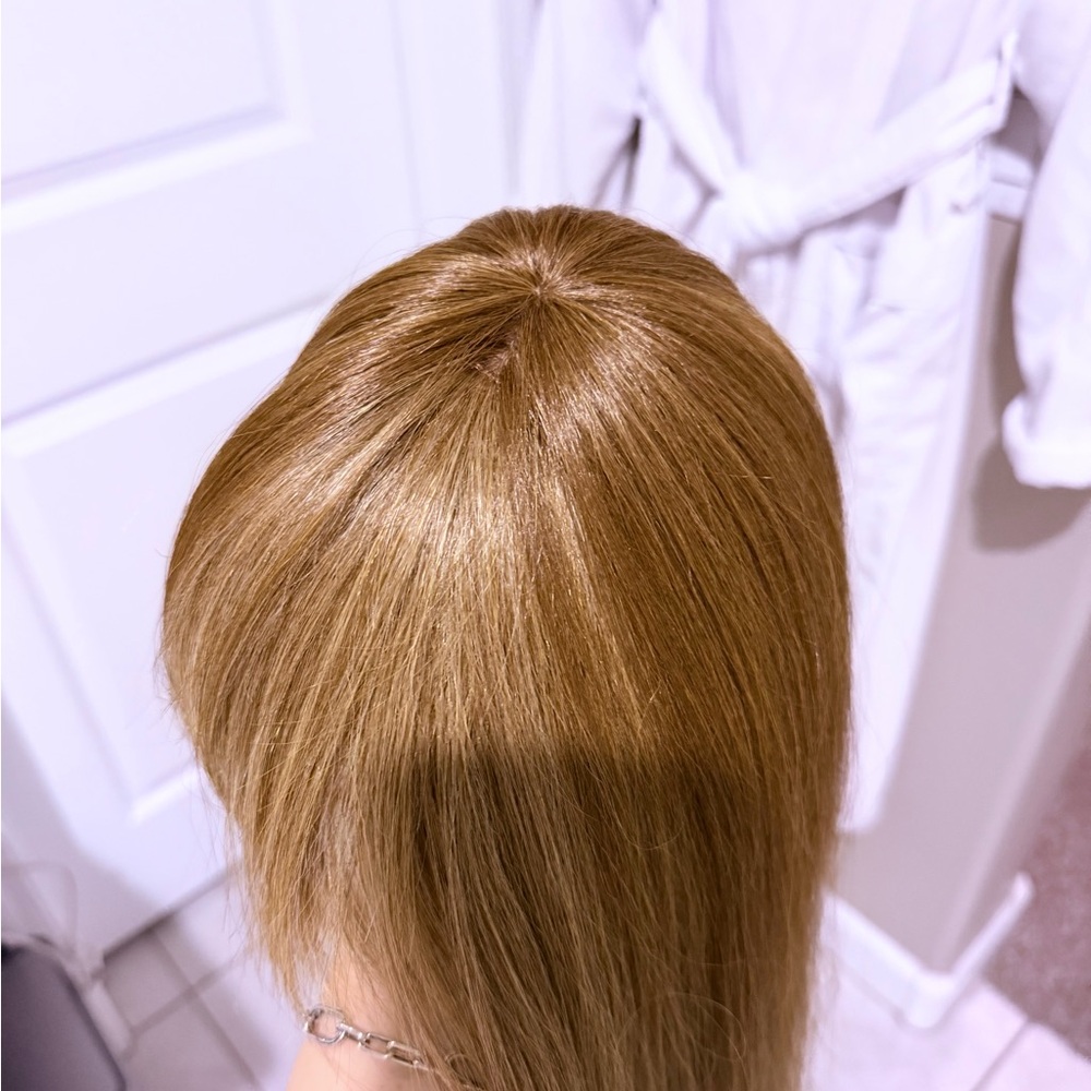 Blond with Light Brown Women's human hair Wig